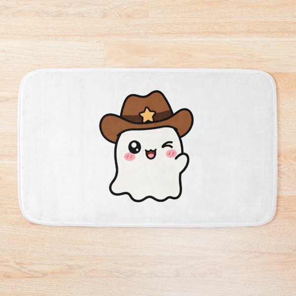 Item preview, Kawaii Cowboy Ghost Winking designed and sold by lotsofniches.