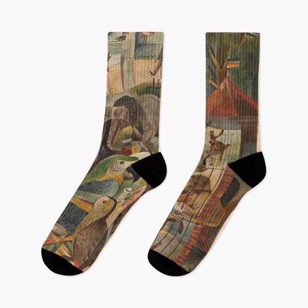 Item preview, Vintage Zoo Wall Art, Jugend Animal Park Illustration, German Art Nouveau Poster designed and sold by RickE.