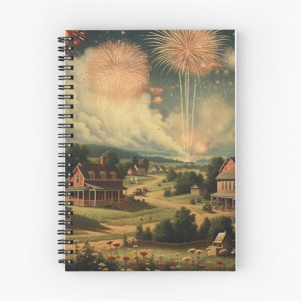 Item preview, Vintage Small Town Fourth of July Fireworks designed and sold by BrandonArtWorld.