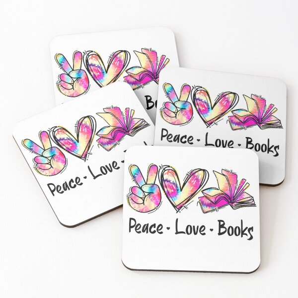 Item preview, Peace Love Books Librarian Teacher Life Book Library Tie Dye T-Shirt designed and sold by Lakshya20031.