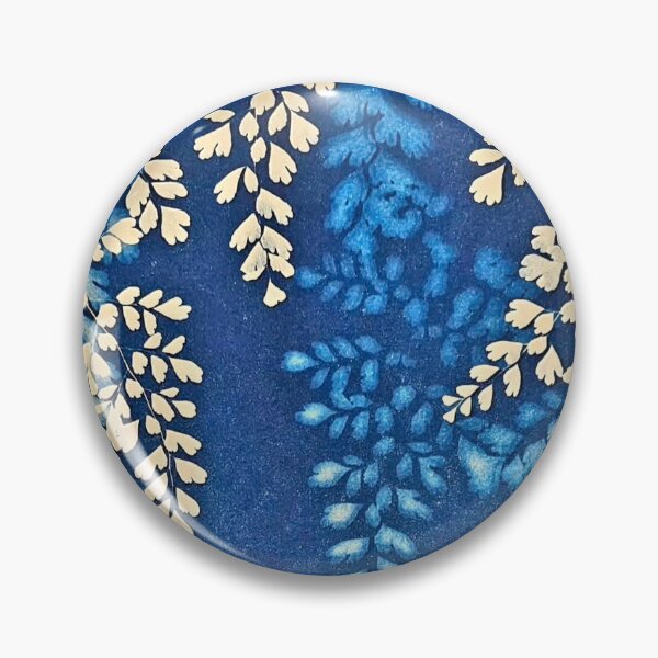 Item preview, Blue and Cream Leaves, Abstract designed and sold by Vintage-Lady65.