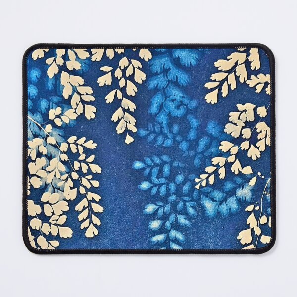 Item preview, Blue and Cream Leaves, Abstract designed and sold by Vintage-Lady65.