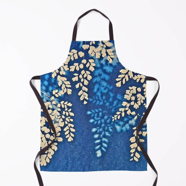 Item preview, Blue and Cream Leaves, Abstract designed and sold by Vintage-Lady65.