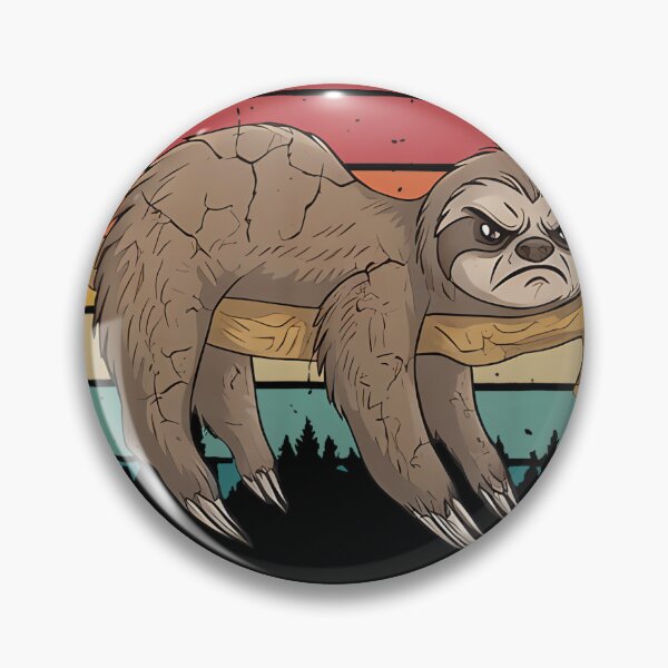 Item preview, Retro Not Fast Not Furious Sloth Pace Angry Funny designed and sold by linendaust.