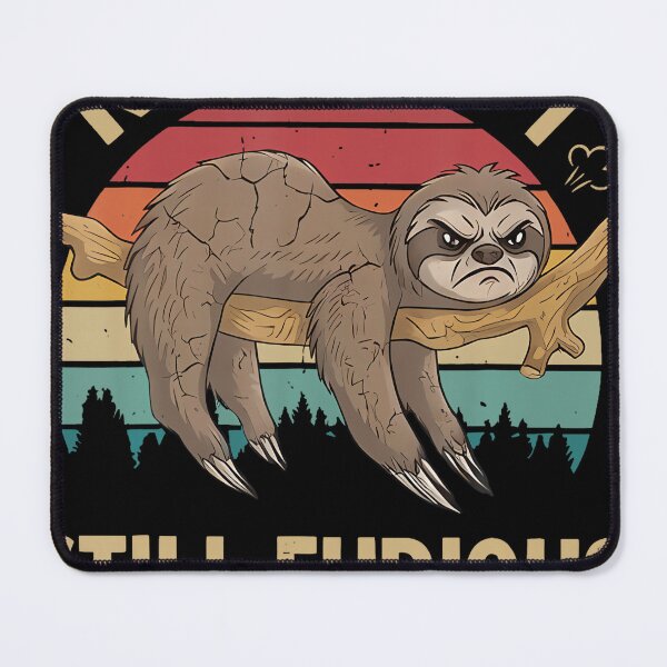 Item preview, Retro Not Fast Not Furious Sloth Pace Angry Funny designed and sold by linendaust.
