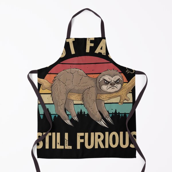 Item preview, Retro Not Fast Not Furious Sloth Pace Angry Funny designed and sold by linendaust.