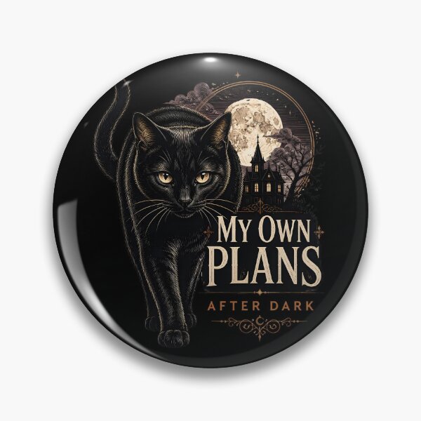 Item preview, My Own Plans Black Cat Halloween Gothic Engraving designed and sold by RoyesButler.