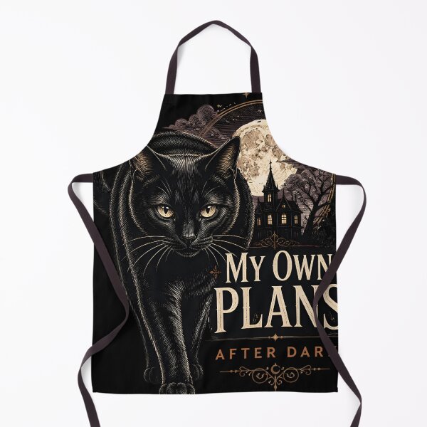 Item preview, My Own Plans Black Cat Halloween Gothic Engraving designed and sold by RoyesButler.