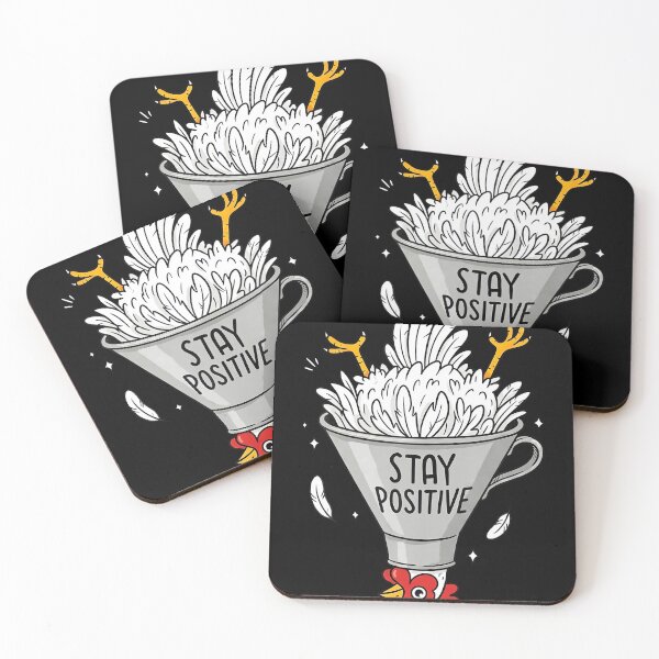 Item preview, Stay Positive Silly Upside Down Chicken Humor designed and sold by linendaust.