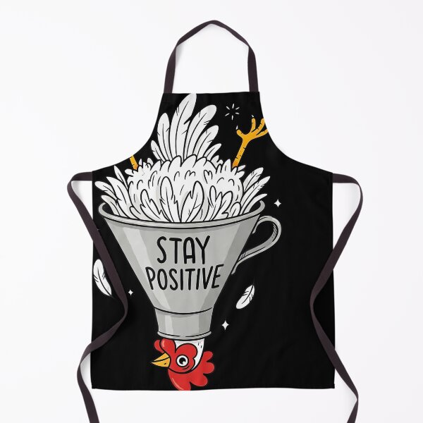 Item preview, Stay Positive Silly Upside Down Chicken Humor designed and sold by linendaust.