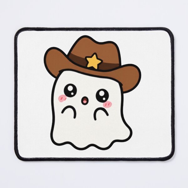 Item preview, Kawaii Cowboy Ghost Shocked designed and sold by lotsofniches.