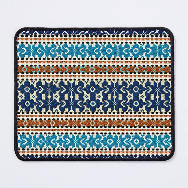 Item preview, Blue Heritage Folk Pattern designed and sold by DansCreations42.