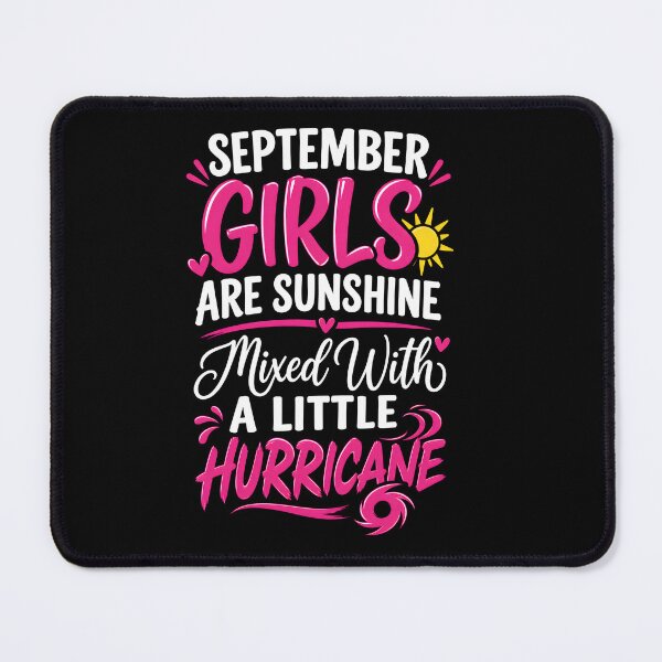 Item preview, September Girls Are Sunshine Mixed With A Little Hurricane Birthday Girl Sun And Hurricane Graphic designed and sold by MarlaMaloneShop.