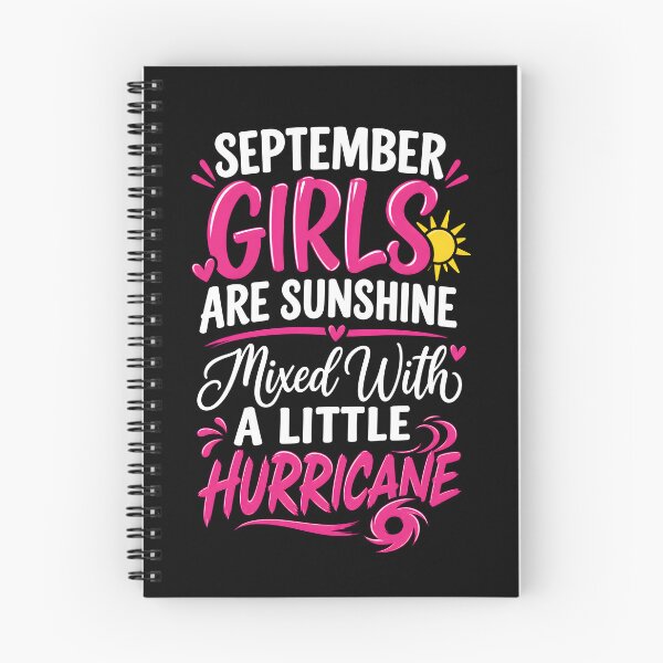 Item preview, September Girls Are Sunshine Mixed With A Little Hurricane Birthday Girl Sun And Hurricane Graphic designed and sold by MarlaMaloneShop.
