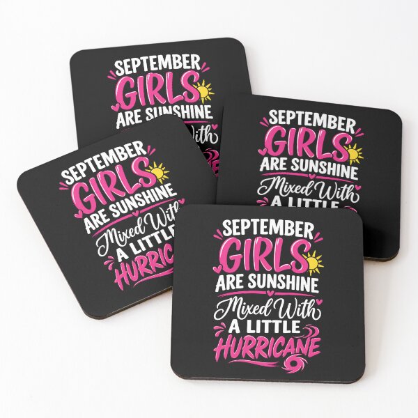 Item preview, September Girls Are Sunshine Mixed With A Little Hurricane Birthday Girl Sun And Hurricane Graphic designed and sold by MarlaMaloneShop.