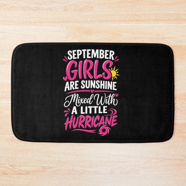 Item preview, September Girls Are Sunshine Mixed With A Little Hurricane Birthday Girl Sun And Hurricane Graphic designed and sold by MarlaMaloneShop.