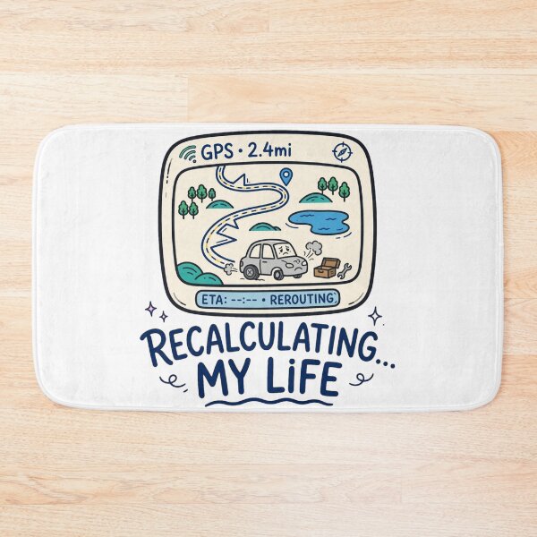 Item preview, Recalculating My Life designed and sold by GeeklyShirts.