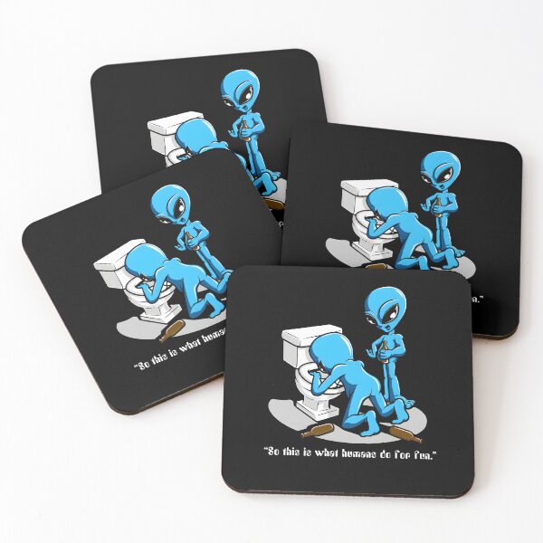 Item preview, So This Is What Humans Do For Fun Alien Drinking Humor designed and sold by MarlaMaloneShop.