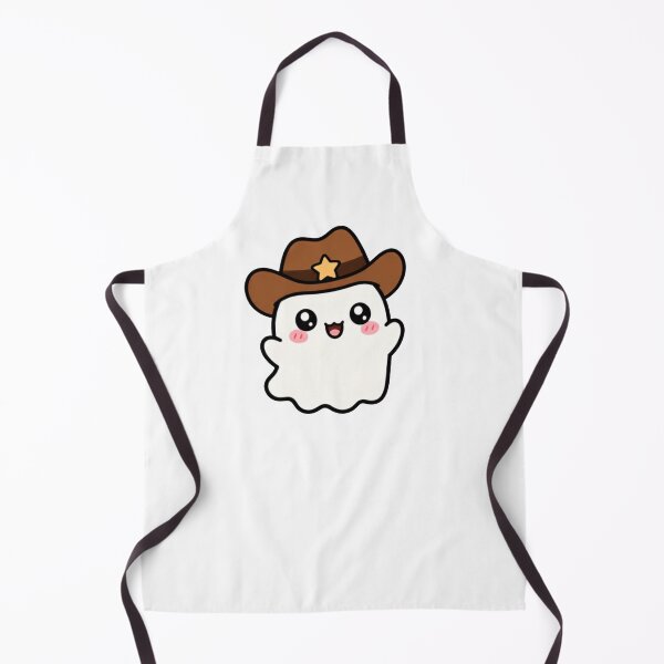 Item preview, Happy Kawaii Cowboy Ghost designed and sold by lotsofniches.
