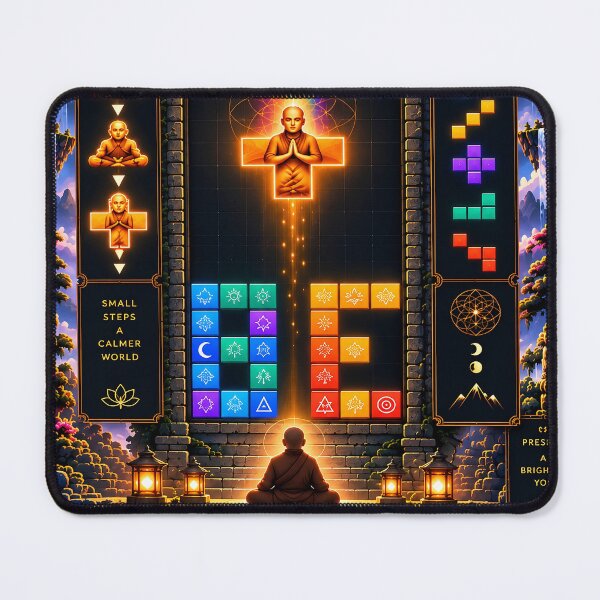 Item preview, The Game of Being | Pixel Meditation Monk & Spiritual Gaming Art designed and sold by SacredLensV.