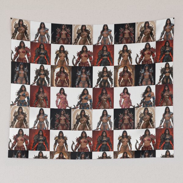 Item preview, Female, Warrior, Barbarian, Collage designed and sold by 4gottenlore.