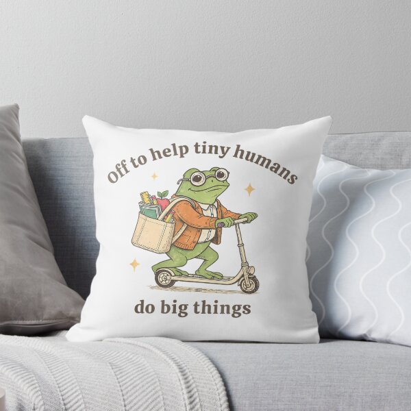 Item preview, Retro Frog Elementary Teacher Help Tiny Humans Do Big Things T-Shirt designed and sold by Magoya Store ⭐⭐⭐⭐⭐.