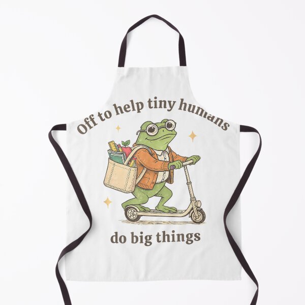 Item preview, Retro Frog Elementary Teacher Help Tiny Humans Do Big Things T-Shirt designed and sold by Magoya Store ⭐⭐⭐⭐⭐.