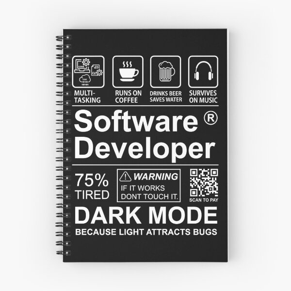 Item preview, Software Developer Dark Mode designed and sold by MarlaMaloneShop.