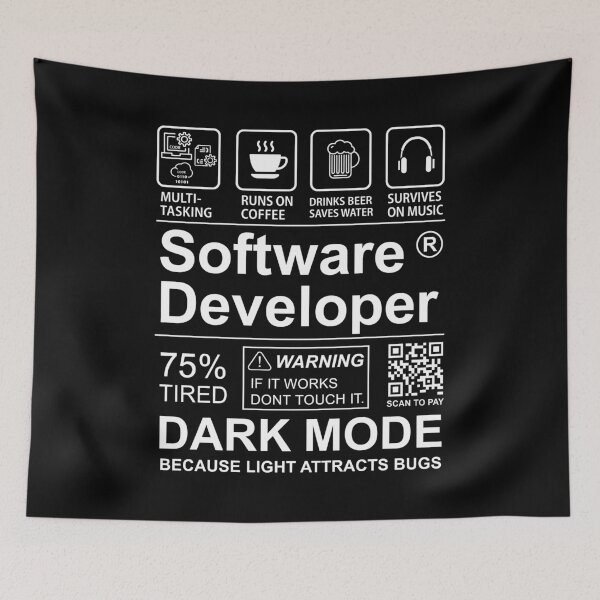 Item preview, Software Developer Dark Mode designed and sold by MarlaMaloneShop.