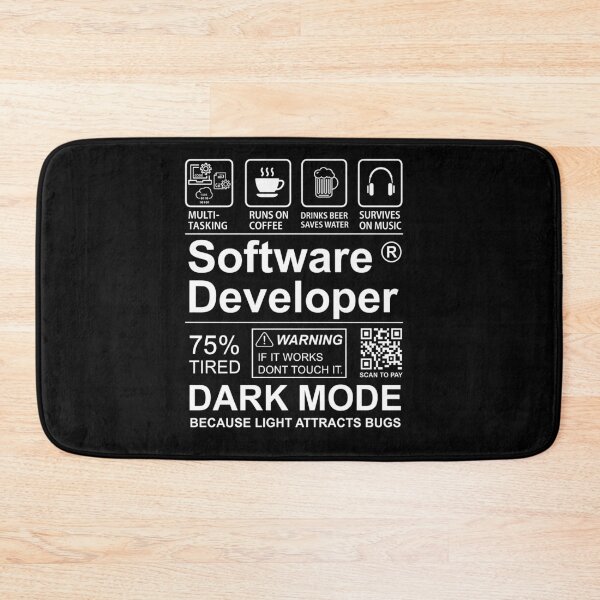 Item preview, Software Developer Dark Mode designed and sold by MarlaMaloneShop.