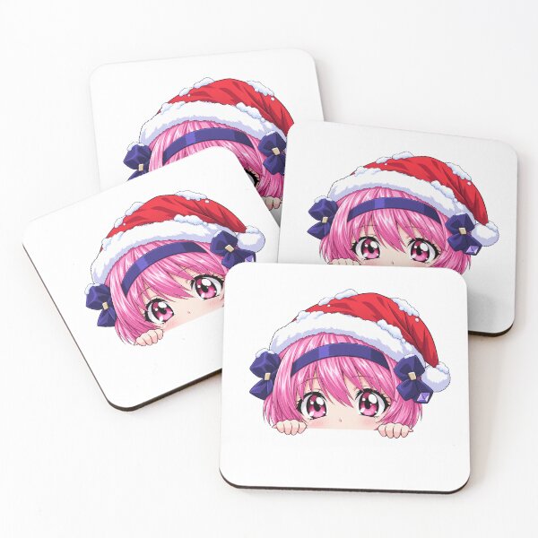 Item preview, Nana Elfen Lied Christmas Peeking Chibi Girl designed and sold by mildaclairmo.