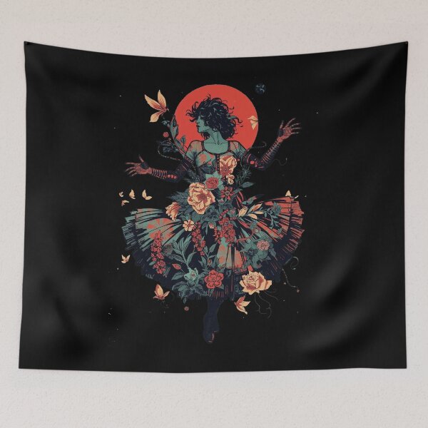 Item preview, Floral Halo: Dark Cottagegoth Floating Dancer designed and sold by  Mythical Entanglement.