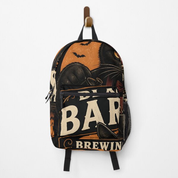Item preview, Black Cat Barista Black Cat Halloween Retro Screen Print designed and sold by LiviuGligoros.