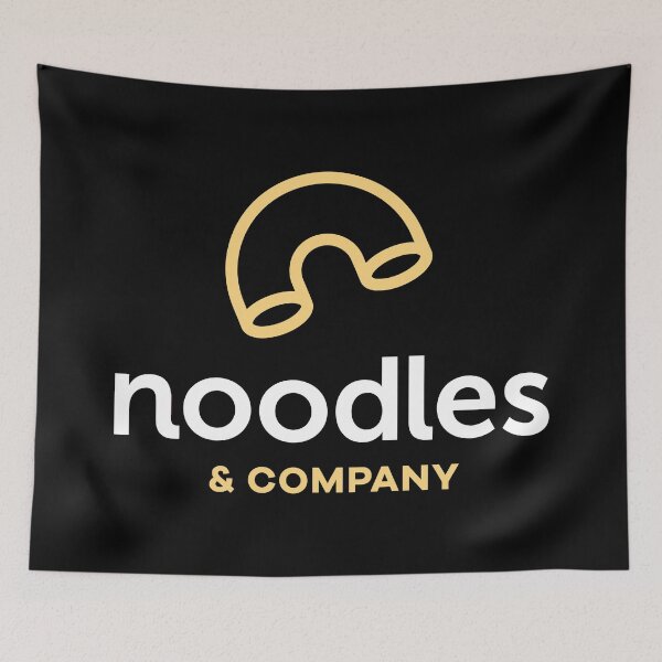 Item preview, Basic Noodles And & Company Restaurant aGeometric Pattern Design designed and sold by Heerwhiteshirt.