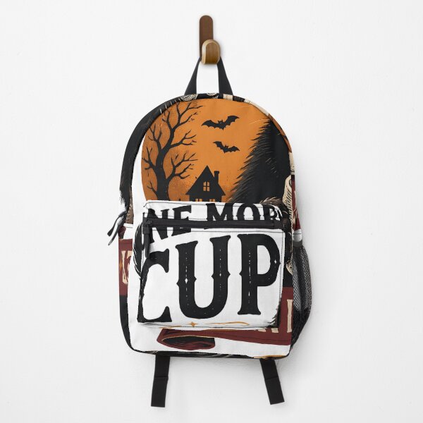 Item preview, One More Cup Black Cat Halloween Retro Screen Print designed and sold by LiviuGligoros.