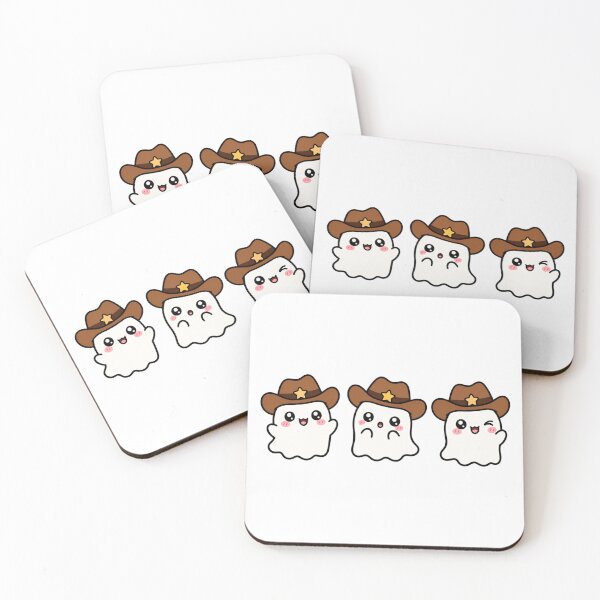 Item preview, Cowboy Kawaii Ghosts designed and sold by lotsofniches.