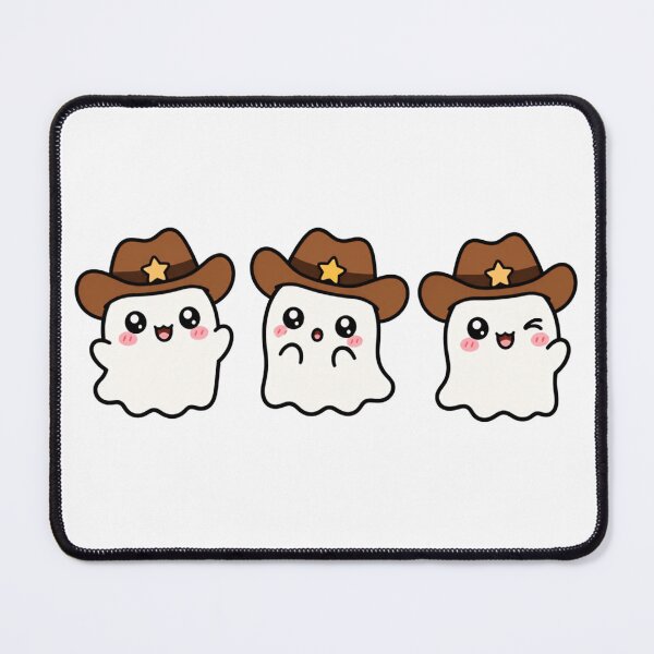 Item preview, Cowboy Kawaii Ghosts designed and sold by lotsofniches.