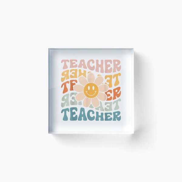 Item preview, Retro Teacher Daisy Colorful - Elementary School Teacher T-Shirt designed and sold by Cafe18.