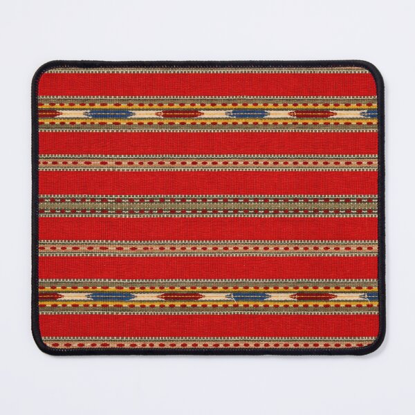 Item preview, Romanian Folk Textile Pattern in Red, Cream and Blue designed and sold by DansCreations42.
