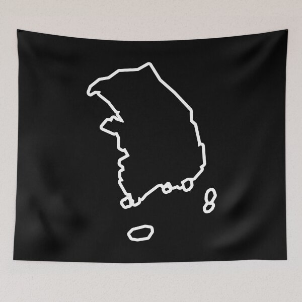 Item preview, South Korea Country Outline KR designed and sold by shitpostee.