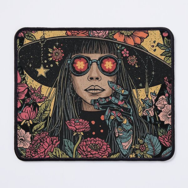 Item preview, Star Charm Blossom: Dark Witchcore Botanical Art designed and sold by Mythical Entanglement.