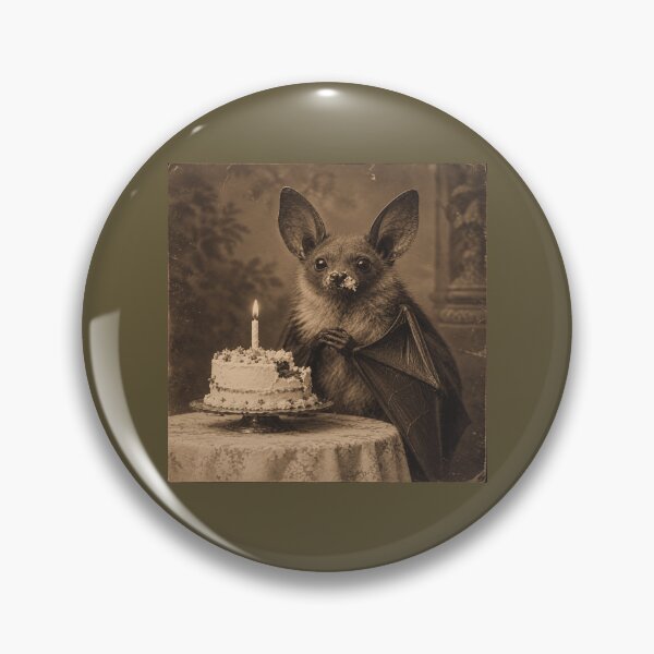 Item preview, Victorian Birthday Cake Bat for Goth Bat Lovers designed and sold by POD DYNASTY | Original Print On Demand T-Shirt Graphics.