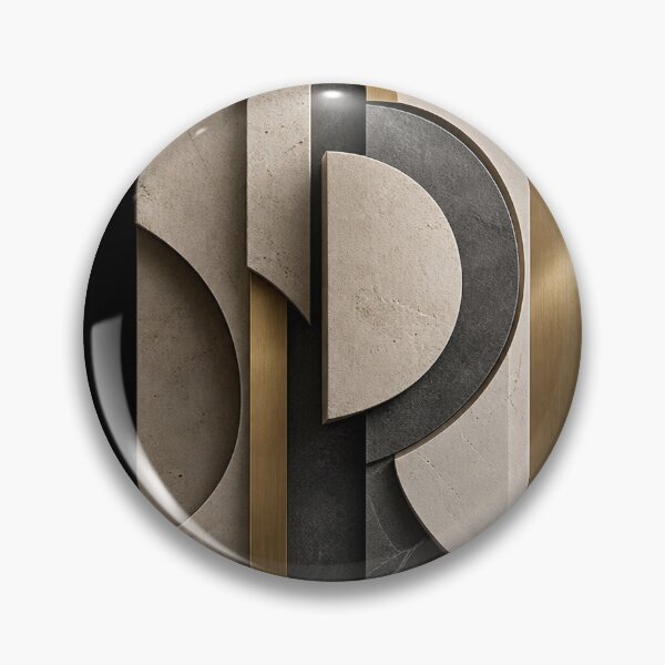 Item preview, Architectural Relief | Layered Stone & Brass Contemporary Wall Art designed and sold by rigelcreation.