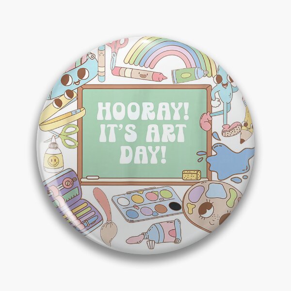 Item preview, Retro Hooray It's Art Day Art Teacher Back to School Women T-Shirt designed and sold by KTY-NUSS.