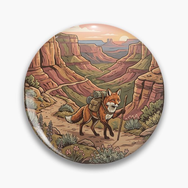 Item preview, Red Fox Canyon Hiker designed and sold by PictoVibe.