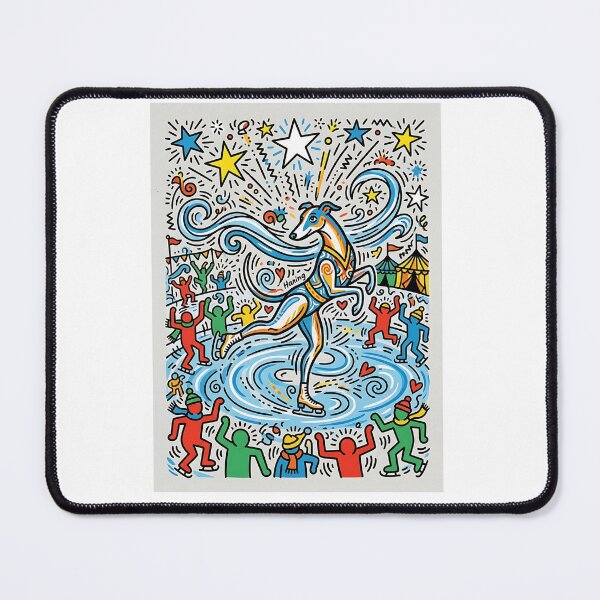 Item preview, Whippet Ice Skater designed and sold by PictoVibe.