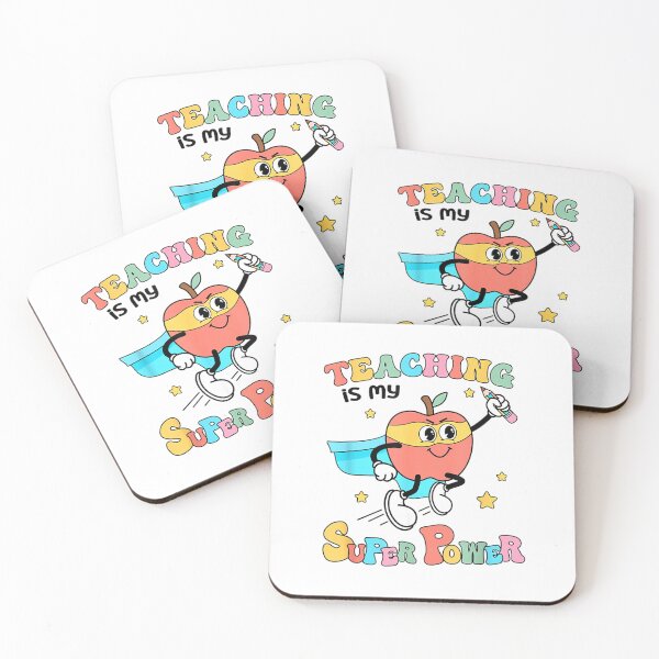 Item preview, Retro Teaching is My Superpower Apple Teacher Appreciation T-Shirt designed and sold by Magoya Store ⭐⭐⭐⭐⭐.