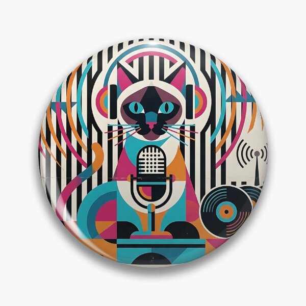 Item preview, Siamese Radio Host designed and sold by PictoVibe.