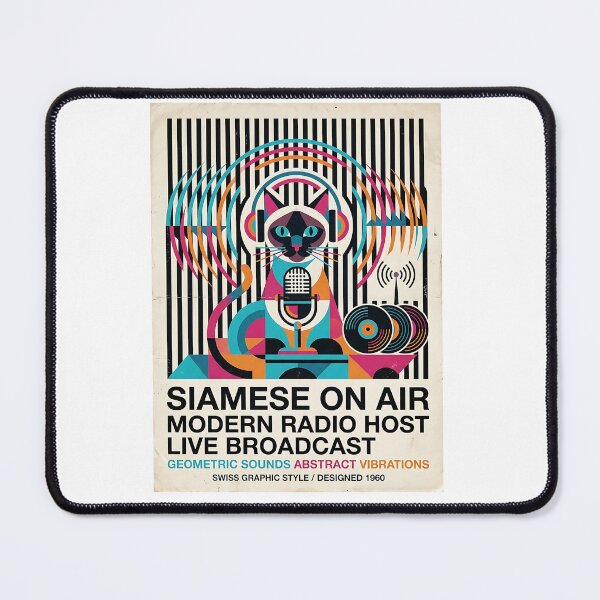 Item preview, Siamese Radio Host designed and sold by PictoVibe.
