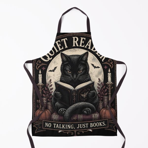 Item preview, Quiet Reader Black Cat Halloween Gothic Engraving designed and sold by BernoNickel.